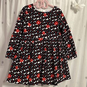 Jacadi Girl Velvet Flower Dress